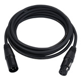 Cable De Audio, Cable Negro, Cable De Señal Y Micrófono Dmx5