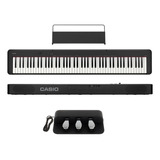 Piano Digital Casio Cdp-s160 - Pedal Triplo Sp-34 Cor Preto 110v - 220v