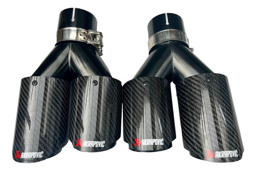 Puntas Escape Fibra De Carbon Akrapovic 2.5  Entrada Remus