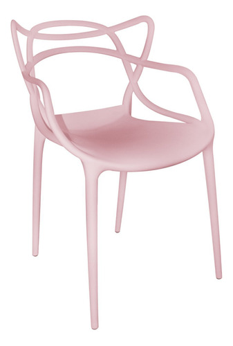 Cadeira Para Sala De Estar Berrini Rosa Hg