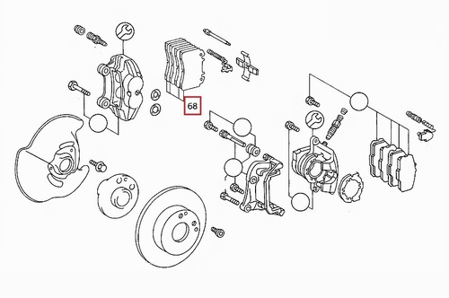 Pastillas Freno Mercedes Benz E C124 W124 S124 A124 E280  Foto 4