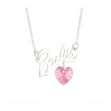 Collar Barbie Cristal Swarovski De Plata .925