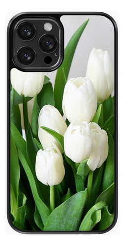 Funda Compatible Con iPhone De Mosaico Tulipanes #1
