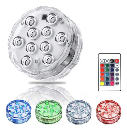 Luz Led Sumergible Pileta Jacuzzi Pecera Rgb Con Control R