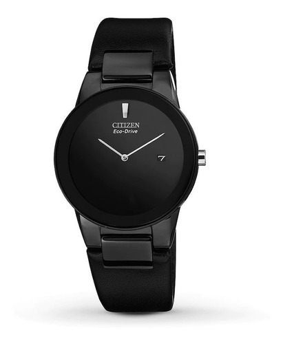 Reloj Citizen Au106507e Hombre Eco Drive Minimalista Black