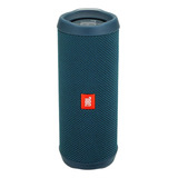 Parlante Jbl Flip 4 Portátil Con Bluetooth Waterproof Azul Marino 110v 