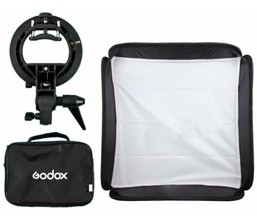 Softbox Godox 80x80 Cms Para Speedite + Adaptador Bowens