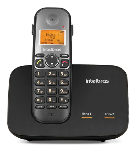 Telefone Sem Fio Com 2 Linhas Viva-voz Ts 5150 Intelbras