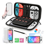 Estuche De Transporte Switch Oled, Kit De Accesorios Para Ni