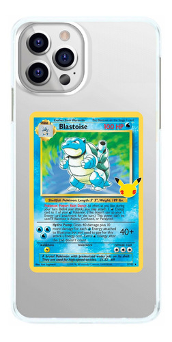 Capinha Carta Blastoise Pokemon Tcg Card Capa De Celular