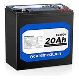 Batería De Litio Atem Power 12v 20ah Lifepo4 Recargable Con