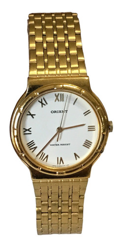 Reloj Orient Chandor Hombre Mujer Chapado En Oro 22k