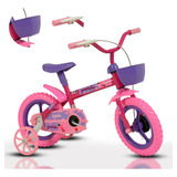 Bicicleta Infantil Feminina Joaninha Aro12 Athor Rodinhas