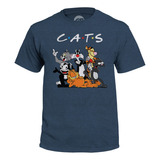 Playera Cats Friends Gatos Retro Garfield Tom Tiger Geek