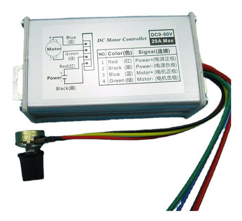 Controlador De Del Motor De 9v 12v 24v 36v 48v 60v Pwm Dc