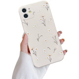 Funda Blanca Para iPhone 11 Diseno Floreado