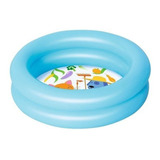 Pileta Inflable 2 Aros Translucida 60 X 50 Cm. Celeste