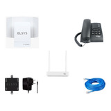 Kit Elsys Amplimax 4g Internet Rural + Tel+ Roteador+cabo50m