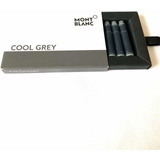 8 Cartuchos Montblanc Para Pluma Fuente Cool Grey Color Gris