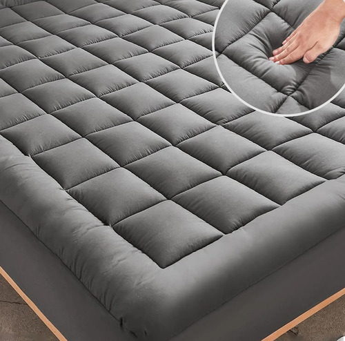 Funda De Colchón Tamaño Matrimonial Acolchada De 600 Hilos