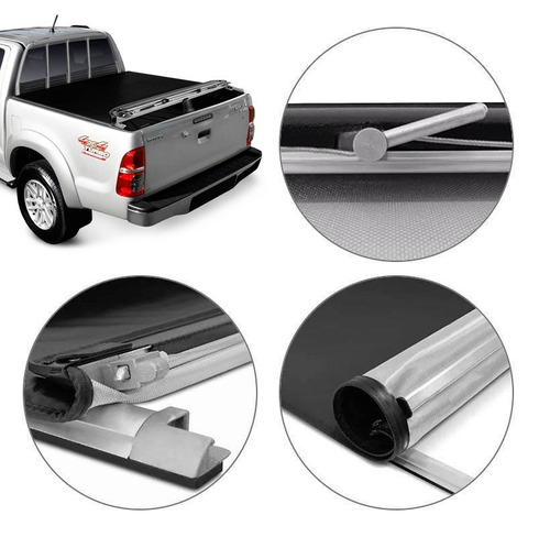 Lona Flash Cover Roller Para Hilux Cabina Simple 2005 A 2015