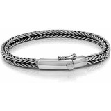 Pulsera Fina Y Elegante De Plata De Ley 925 Para Hombre