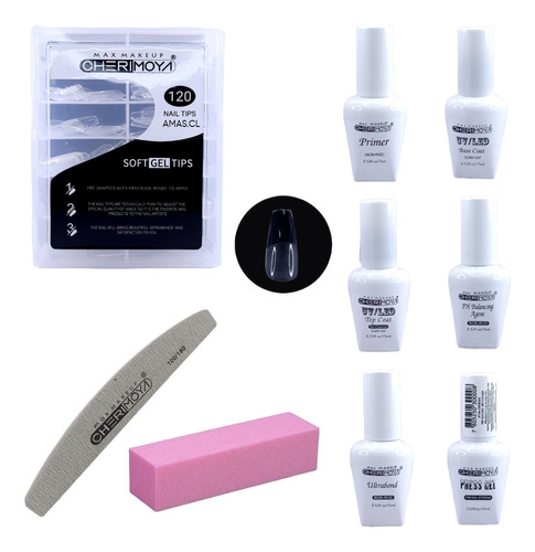 Kit De Soft Gel Press Gel Liquido Cherimoya