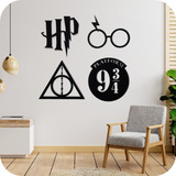 Set X4 Cuadros Decorativos Harry Potter Listo Colgar Calado