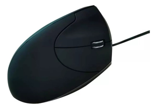 Mouse Vertical Alámbrico Óptico 90° Para Manos Grandes Negro