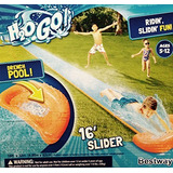 Bestway H2o Go Tobogán De Agua De 16 Pies, Con Piscina