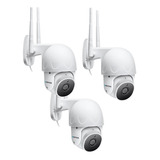 Kit X 3 Camaras Ip Wifi Inalambrica Domo Seguridad Exterior