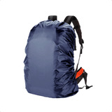 Funda Mochila Piuke Camping Tactica Anti Lluvia Para Viaje Color Azul Cm50lp Diseño De La Tela Liso