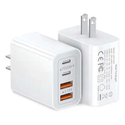 Cargador De 4 Puertos Usb 45w Adaptador Clavija Enchufe Cubo 2 Puertos Usb-c 20w +2 Puertos Usb-a Compatible Con Samsung Galaxy S24\u002Fs23\u002Fs22\u002Fs21 Se\u002FiPhone 16\u002F15\u002F14\u002F13\u002F12\u002F11 Se Blanco Jeeyee | MercadoLibre