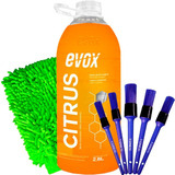 Shampoo Automotivo Evox Citrus 2.8l Ph Neutro Luva + Pinceis