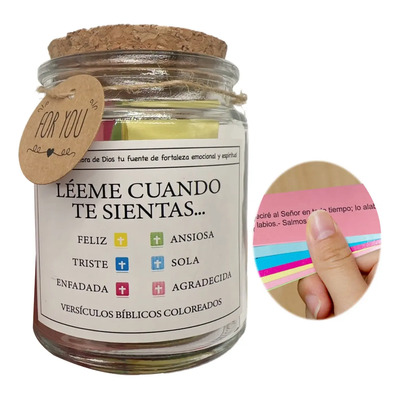 Bible Jar En Un Frasco Versículos De La Biblia,español | MercadoLibre