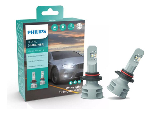 Par Lâmpada Automotiva Philips Led Fog H8/h11/h16 11366u51x2