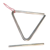 Triangulo Acero 15cm Con Golpeador Percusion Escolar