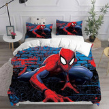 Juego De Ropa De Cama Spiderman Y Funda De Almohada, Individ