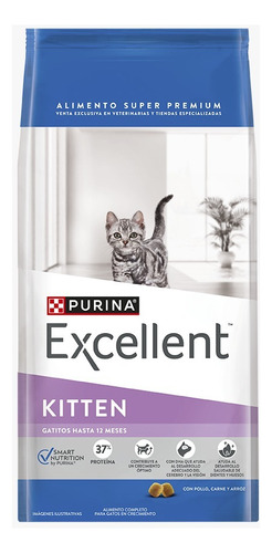 Alimento Balanceado Para Gato Excellent Kitten Gatitos 1kg