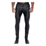 Pantalon Engomado Opaco Elastizado Tipo Cuero Hardrock Rockabilly