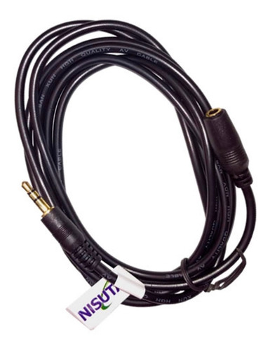 Cable Audio Stereo 3.5mm M-h 1.8m Nisuta Ns-cau35al Calidad