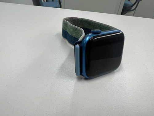 Apple Watch Series 7 Gps Azul, 45mm Pulseira Sport Azul