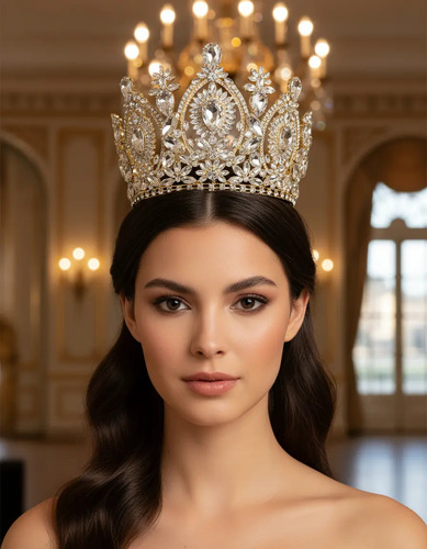 Corona De Cristal Reina Carnaval Xv Años Novias Coronarte