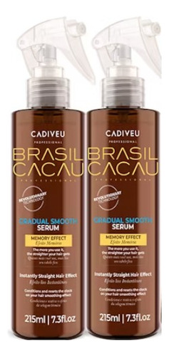 Pack 2 Unidades Brasil Cacau  Liso Mágico 215 Ml Original 