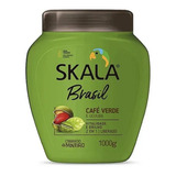 Skala Café Verde Máscara Vegana Hidratante Rulos Ondas 1kg