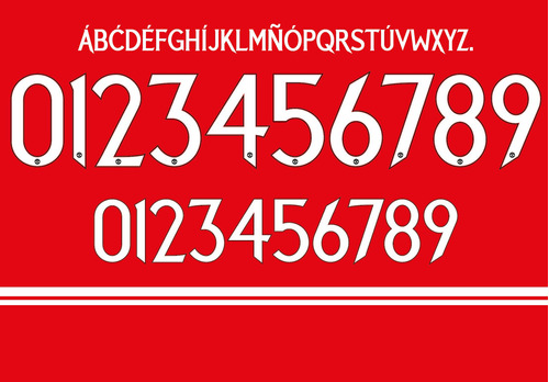 Tipografía Manchester United 2023 Cup Y Editable Numeros 