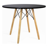 Mesa Jantar Redonda Pés De Palito Eames Eiffel Premium 90cm