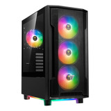 Gabinete Gamer Gamdias Athena M6 Lite Cristal Templado Argb