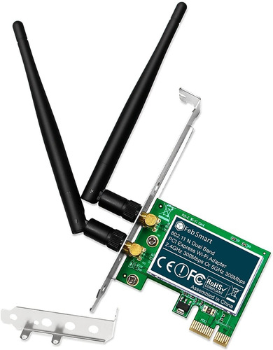 Adaptador Wifi Doble Banda 600mbps 2.4 Ó 5 Ghz Pcie