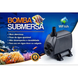 Bomba Submersa Wfish Wf-2000 P/ Aquários Fontes 2000l/h 220v